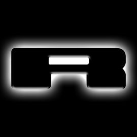ORACLE Lighting Universal Illuminated LED Letter Badges - Matte Black Surface Finish - R NO RETURNS