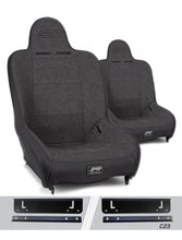 Load image into Gallery viewer, PRP Premier High Back Suspension Seats Kit for 97-02 Jeep Wrangler TJ (Pair) - Gray