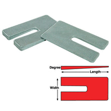 Load image into Gallery viewer, SPC Performance ZINC SHIMS 2.5x5x1.5 deg.