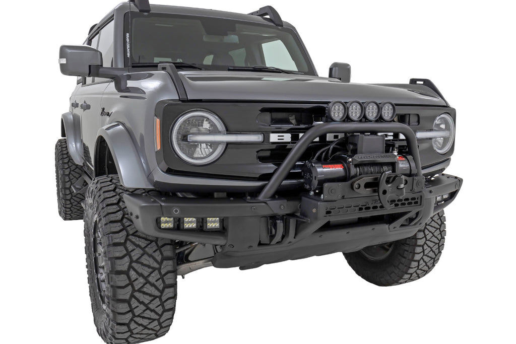 Safari Bar | 3.5" Round LED (Pair) | Black | Amber DRL | OE Modular Steel | Ford Bronco (21-26)
