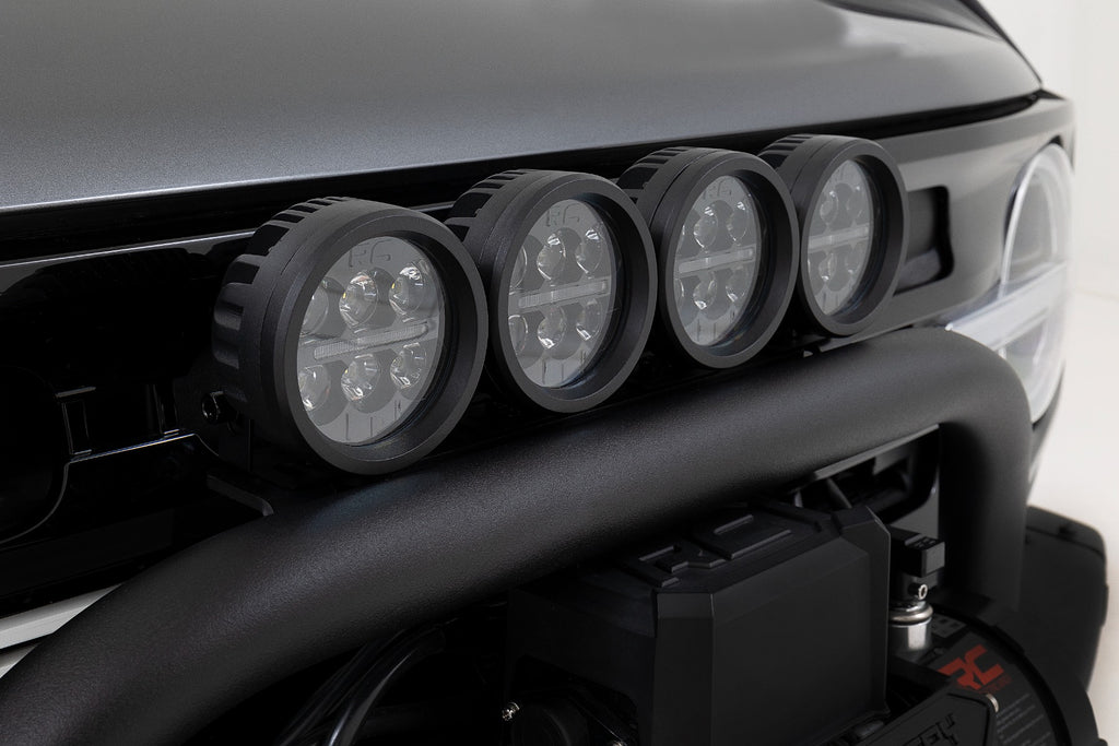 Safari Bar | 3.5" Round LED (Pair) | Black | Amber DRL | OE Modular Steel | Ford Bronco (21-26)
