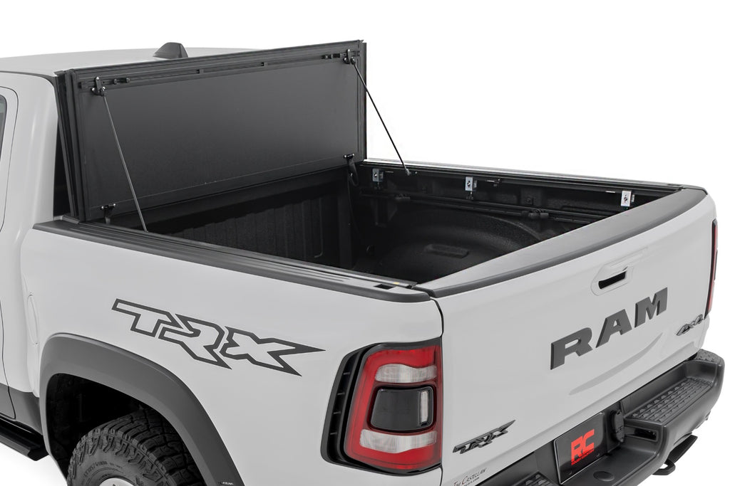 Hard Tri-Fold Flip Up Fold Bed Cover | 5'7" Bed | Ram 1500 (19-26)/1500 TRX (21-24) 