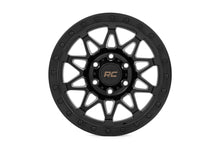 Load image into Gallery viewer, Rough Country 78 Series Wheel | Simulated Beadlock | Black | 17x8.5 | 6x5.5 | +0mm