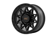 Load image into Gallery viewer, Rough Country 78 Series Wheel | Simulated Beadlock | Black | 18x9 | 8x170 | -12mm