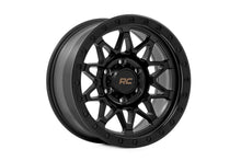 Load image into Gallery viewer, Rough Country 78 Series Wheel | Simulated Beadlock | Black | 17x8.5 | 6x5.5 | +0mm