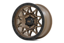 Load image into Gallery viewer, Rough Country 78 Series Wheel | Simulated Beadlock | Bronze/Black | 18x9 | 5x5 | -12mm