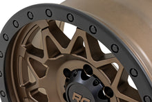 Load image into Gallery viewer, Rough Country 78 Series Wheel | Simulated Beadlock | Bronze/Black | 18x9 | 5x5 | -12mm