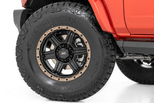 Load image into Gallery viewer, Rough Country 79 Series Wheel | One-Piece | Semi Gloss Black w/Bronze Ring | 18x9 | 8x6.5 | -12mm