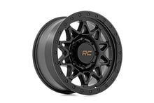 Load image into Gallery viewer, Rough Country 78 Series Wheel | Simulated Beadlock | Black | 18x9 | 8x170 | -12mm