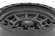 Load image into Gallery viewer, Rough Country 85 Series Wheel | Simulated Beadlock | Gunmetal Gray/Black | 17x9 | 6x5.5 | -12mm