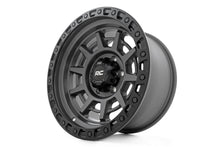 Load image into Gallery viewer, Rough Country 85 Series Wheel | Simulated Beadlock | Gunmetal Gray/Black | 17x9 | 6x135 | -12mm