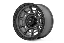 Load image into Gallery viewer, Rough Country 85 Series Wheel | Simulated Beadlock | Gunmetal Gray/Black | 17x9 | 8x6.5 | +0