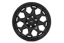 Load image into Gallery viewer, Rough Country 80 Series Wheel | One-Piece | Semi Gloss Black | 20x10 | 5x5 | -25mm