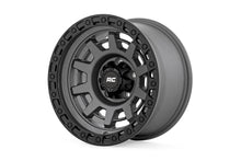Load image into Gallery viewer, Rough Country 85 Series Wheel | One-Piece | Gunmetal Gray/Black | 15x8 | 5x5.5 | -19mm