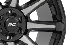 Load image into Gallery viewer, Rough Country 81 Series Wheel | One-Piece | Semi Gloss Black w/machined spokes | 20x9 | 5x150 | +18m