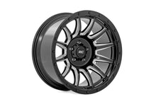 Load image into Gallery viewer, Rough Country 90 Series Wheel | One-Piece | Gloss Black w/machined spokes | 20x9 | 6x5.5 | -12mm