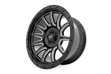 Load image into Gallery viewer, Rough Country 90 Series Wheel | One-Piece | Gloss Black w/machined spokes | 20x10 | 8x170 | -19mm