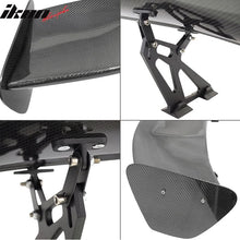 Load image into Gallery viewer, Universal 56" Inch GT Style Racing Trunk Spoiler Wing 3D Carbon Fiber
