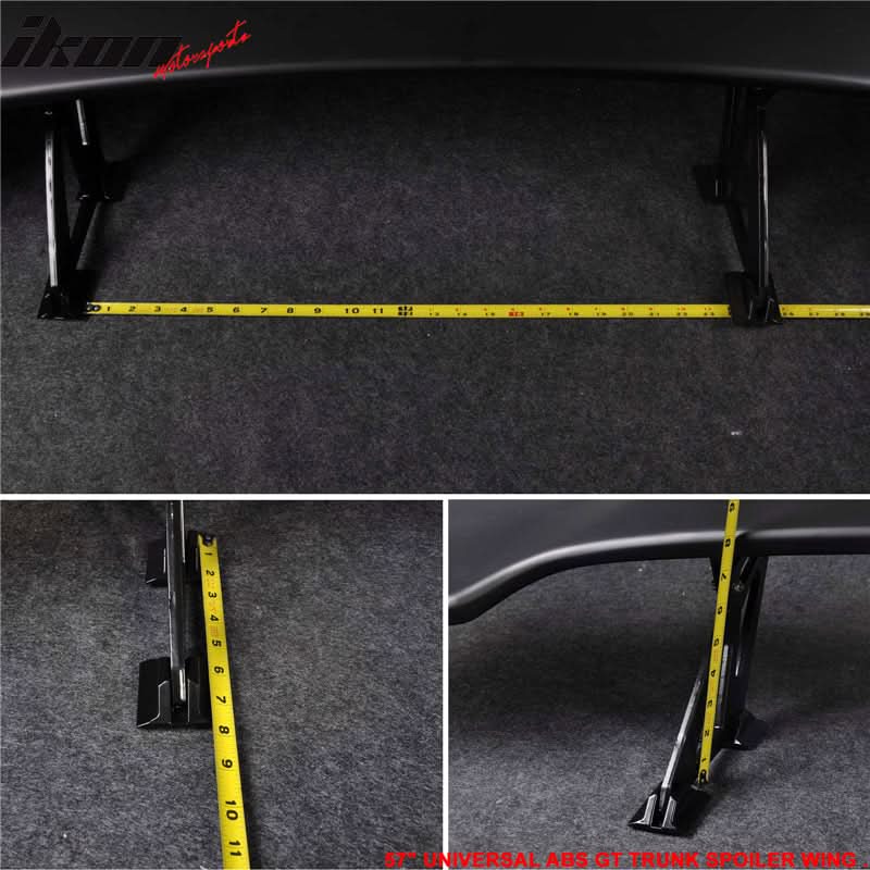 Fit For Nissan 57in ABS GT BLK Rear Span Trunk Spoiler Sports
