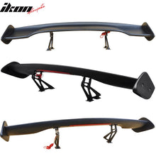 Load image into Gallery viewer, Universal 57in GT Trunk Spoiler &amp; LED Brake Light Black ABS