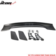 Load image into Gallery viewer, Universal 57" JDM GT RS Style 3D Rear Trunk Spoiler Wing Carbon Fiber