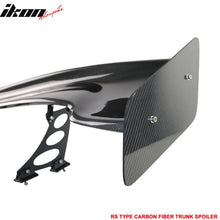 Load image into Gallery viewer, Universal 57" JDM GT RS Style 3D Rear Trunk Spoiler Wing Carbon Fiber