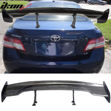 Load image into Gallery viewer, Universal 57" JDM Racing GT RS Carbon Fiber Trunk Spoiler W/ Brackets