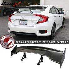 Load image into Gallery viewer, 2016-2021 Honda Civic Sedan 57" Wide JDM Trunk Spoiler Carbon Fiber CF