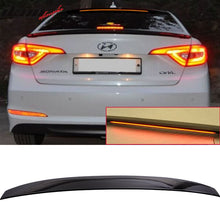 Load image into Gallery viewer, 2015-2017 Hyundai Sonata Painted ABS Roof Spoiler W/ LED Light Bar