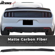 Load image into Gallery viewer, 15-23Â  Ford Mustang H High Kick V Rear Spoiler Wing Matte Carbon Fiber