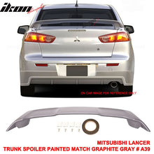 Load image into Gallery viewer, 2008-2017 Mitsubishi Lancer Rear Trunk Spoiler Ducktail Wing Lip ABS
