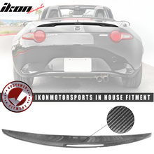 Load image into Gallery viewer, 2016-2025 Mazda MX-5 Miata 4TH ND P Style Carbon Fiber Rear Spoiler Wi