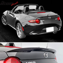 Load image into Gallery viewer, 2016-2025 Mazda MX-5 Miata 4TH ND P Style Carbon Fiber Rear Spoiler Wi