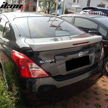 Load image into Gallery viewer, 2012-2019 Nissan Versa 4 Door Matte Black Rear Spoiler Wing ABS