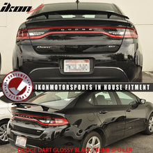 Load image into Gallery viewer, 2013-2016 Dodge Dart 2 Post Glossy Black Rear Trunk Spoiler ABS