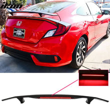 Load image into Gallery viewer, 2016-2020 Honda Civic Coupe Rear Spoiler Wing w/ LED 3RD Brake Light