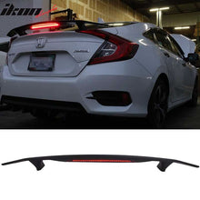 Load image into Gallery viewer, Universal Rear Spoiler Wing With 3rd Brake Light Ikon Style Trunk Wing
