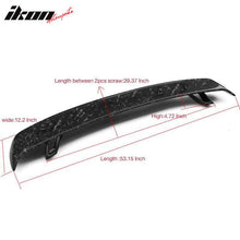 Load image into Gallery viewer, Universal Fitment Rear Trunk Spoiler Lip Wing Forged Carbon Fiber