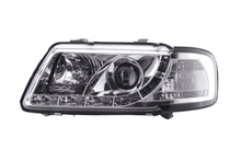 Load image into Gallery viewer, Audi A3 (8L) Chrome LED Headlights with Daytime Running Lights  (1996-2000)