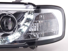 Load image into Gallery viewer, Audi A3 (8L) Chrome LED Headlights with Daytime Running Lights  (1996-2000)