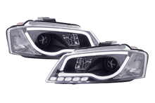 Load image into Gallery viewer, Audi A3 (8P 8PA) Black LED Headlights with Daytime Running Lights (2008-2012)