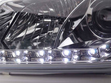 Load image into Gallery viewer, Audi A3 (8P / 8PA) Chrome LED Headlights with Daytime Running Lights (2003 - 2007)