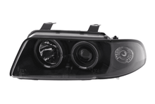 Load image into Gallery viewer, Audi A4 (B5 8D) Black Angel Eye Headlight Set (1995-1999)
