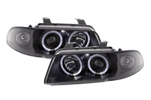 Load image into Gallery viewer, Audi A4 (B5 8D) Black Angel Eye Headlight Set (1995-1999)