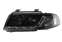 Load image into Gallery viewer, Audi A4 (B5 8D) Black LED Headlights with Daytime Running Lights (1995-1999)