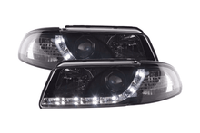 Load image into Gallery viewer, Audi A4 (B5 8D) Black LED Headlights with Daytime Running Lights (1999-2001)