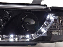 Load image into Gallery viewer, Audi A4 (B5 8D) Black LED Headlights with Daytime Running Lights (1999-2001)