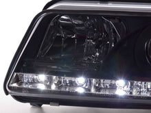 Load image into Gallery viewer, Audi A4 (B5 8D) Black LED Headlights with Daytime Running Lights (1999-2001)