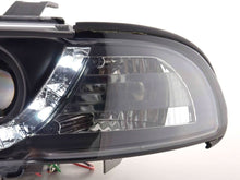 Load image into Gallery viewer, Audi A4 (B5 8D) Black LED Headlights with Daytime Running Lights (1999-2001) - With R87 approval