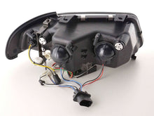 Load image into Gallery viewer, Audi A4 (B5 8D) Black LED Headlights with Daytime Running Lights (1999-2001) - With R87 approval